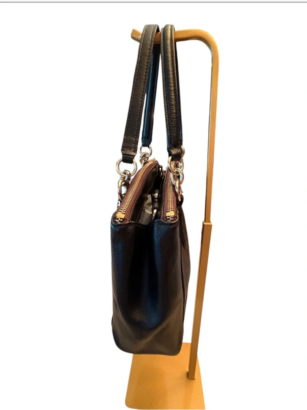 Coach Christie Carryall in signature brown and black monogram